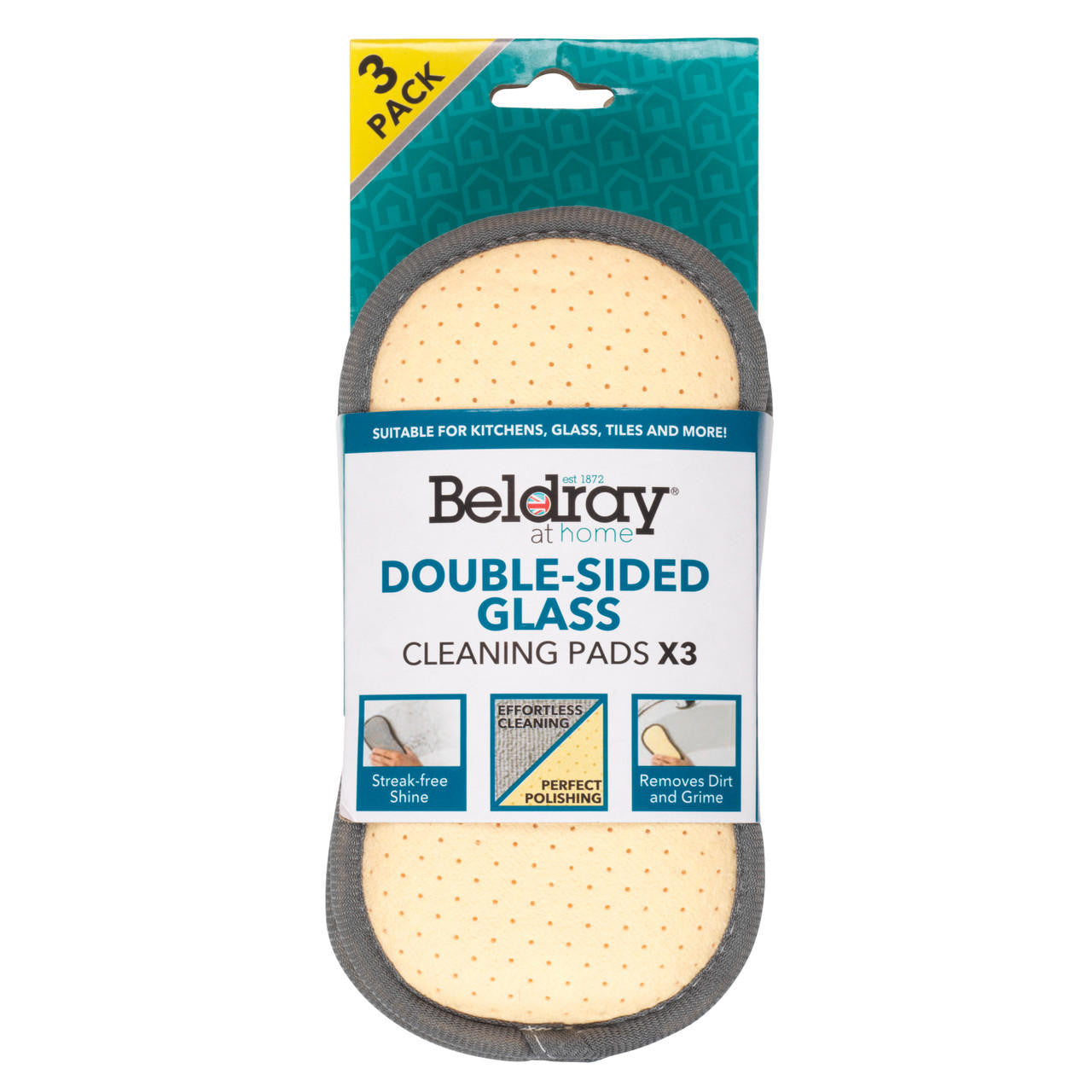 Beldray LA077639EU7 Double-Sided Glass Cleaning pads