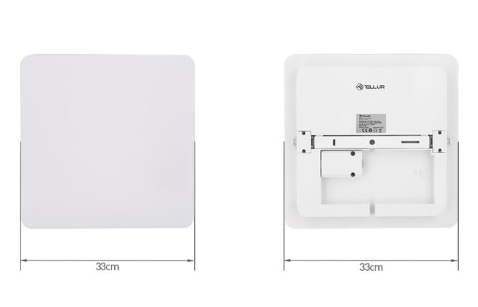 Square WiFi LED Ceiling Light 24W, Tellur