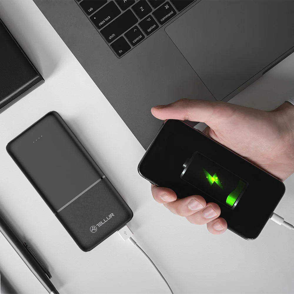 Power bank 10000mAh black Tellur