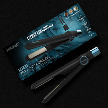 Cordless ceramic straightener iGEN Progloss with replaceable batteries, Revamp ST-2750-EU2