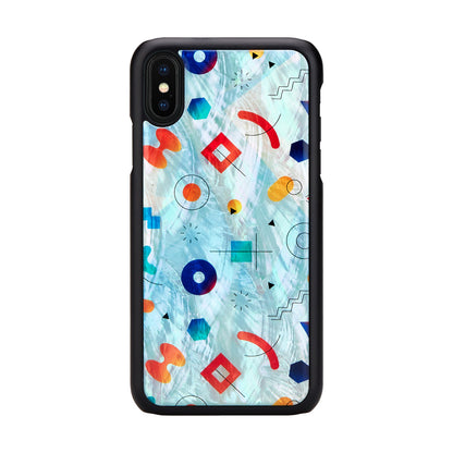 Smartphone case iPhone XS/S, black mother of pearl, iKins