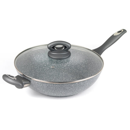 Wok panna 28cm Salter BW02772G Marblestone pelēka