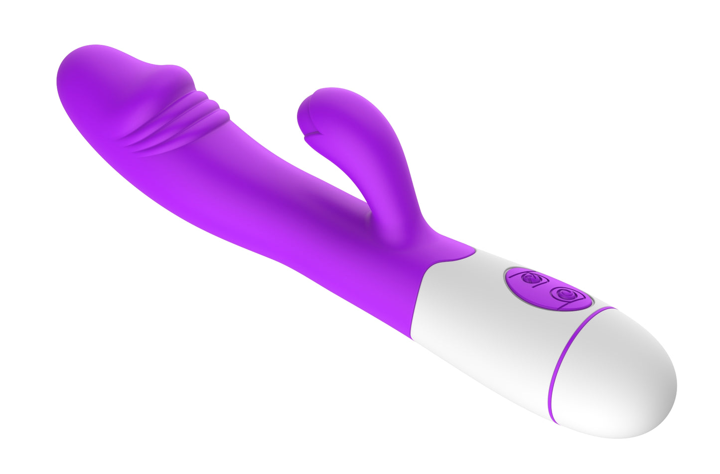 G-spot and clitoris massager, purple - Erolab (ZYCD01p)