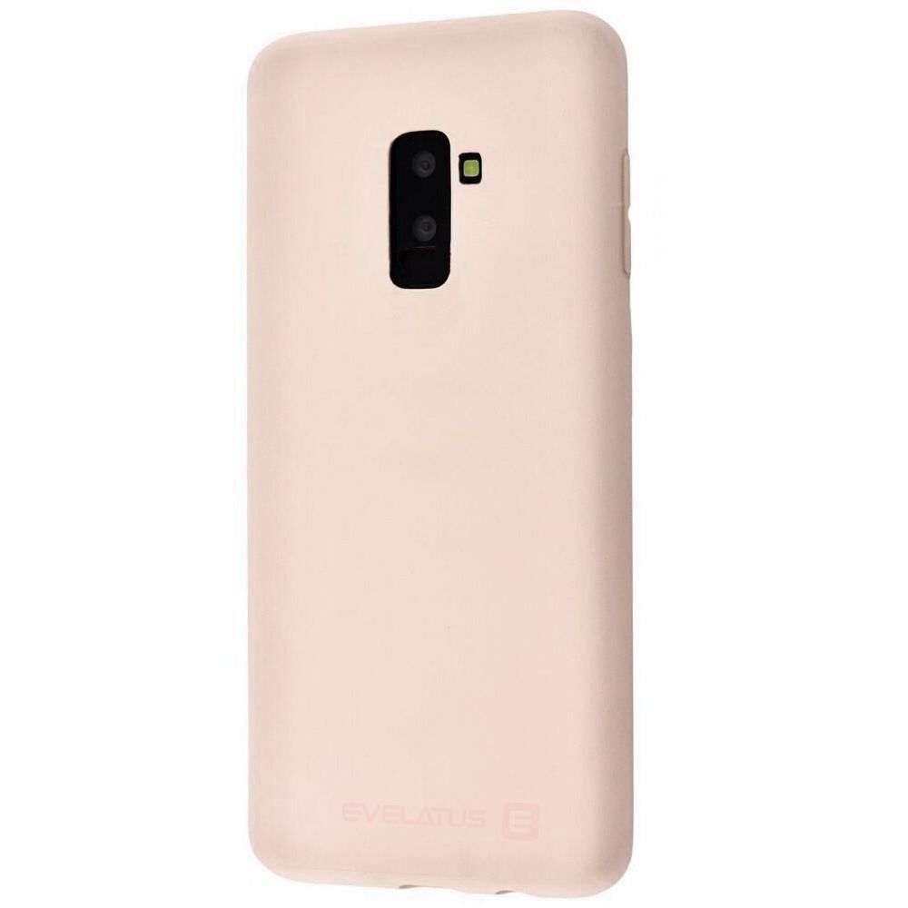 Силиконовый чехол для Samsung A6 Plus 2018 Розовый песочный