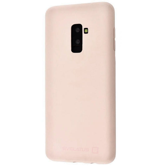 Силиконовый чехол Розовый Samsung A6 Plus 2018 (Evelatus)