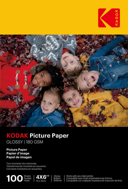 Kodak 180 г/м2 9,1 мил глянцевая 4/6x100