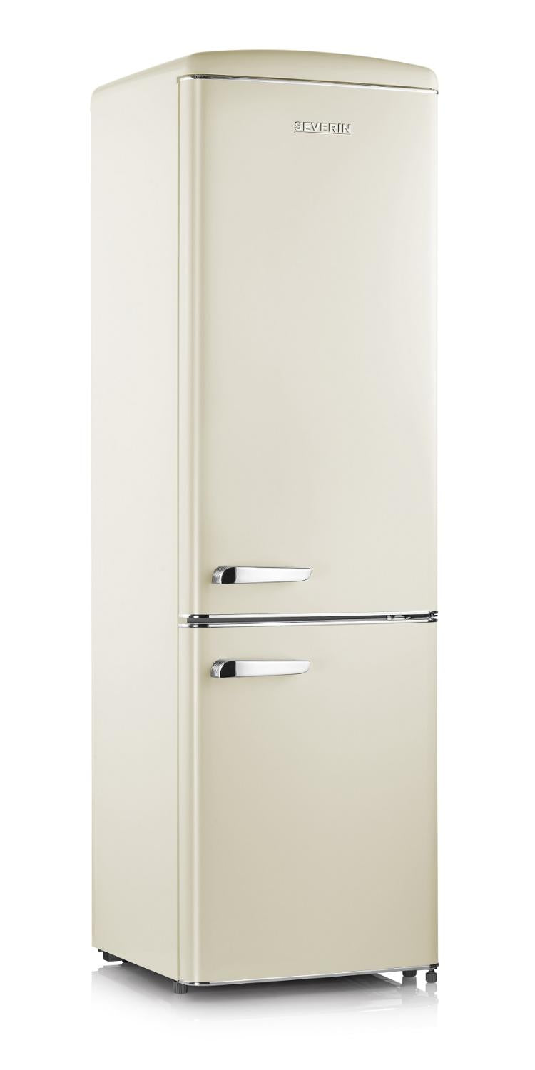 Freestanding refrigerator with freezer, 244L - Severin RKG 8919 Retro Cream