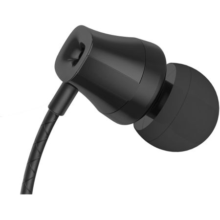 Tellur Basic Lyric In-Ear Headphones with Microphone, Black - Clear Sound and Comfort