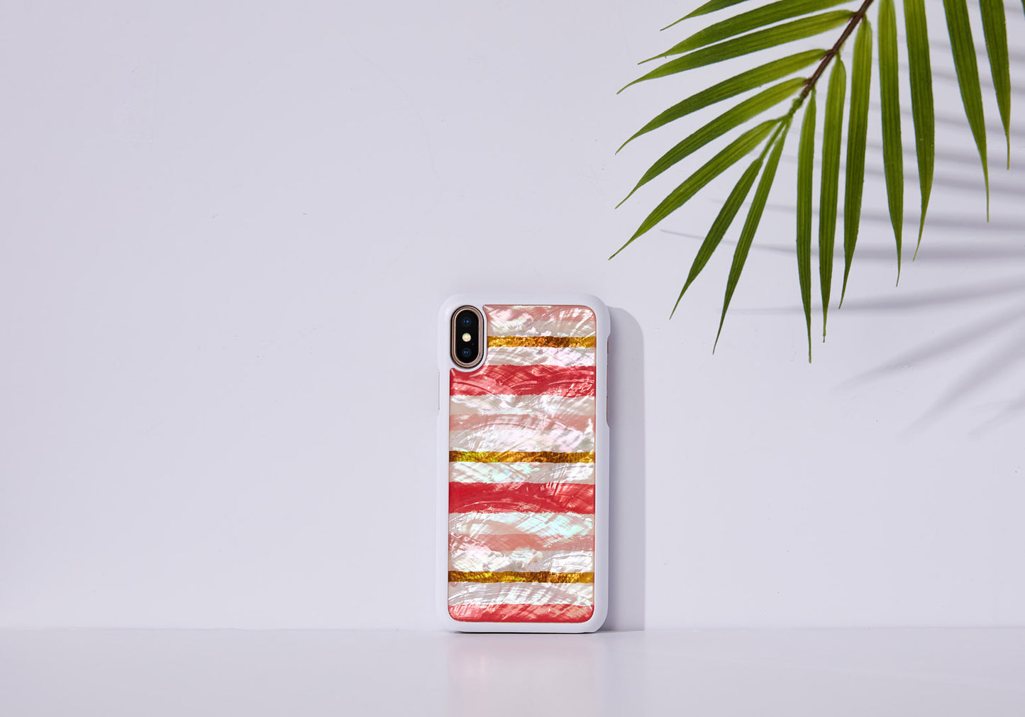 Smartphone cover for iPhone XS/S, short cake, white, iKins