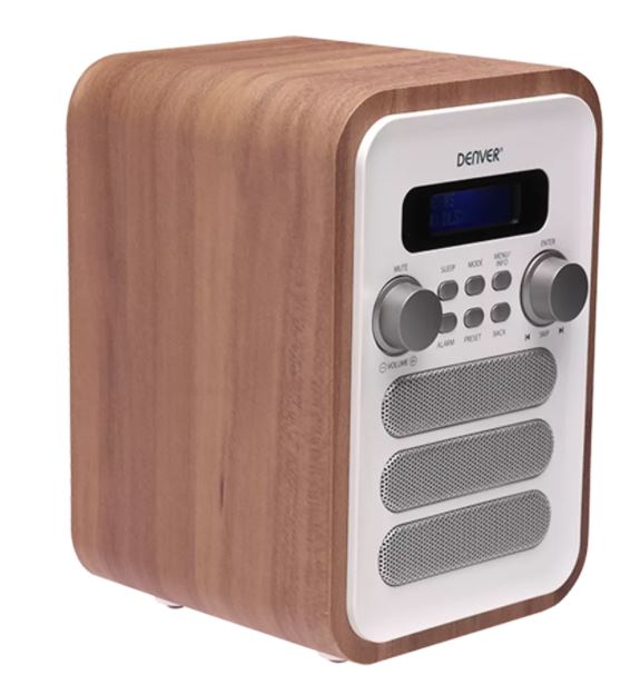 Цифровое радио DAB+ с Bluetooth и FM Denver DAB-48 White