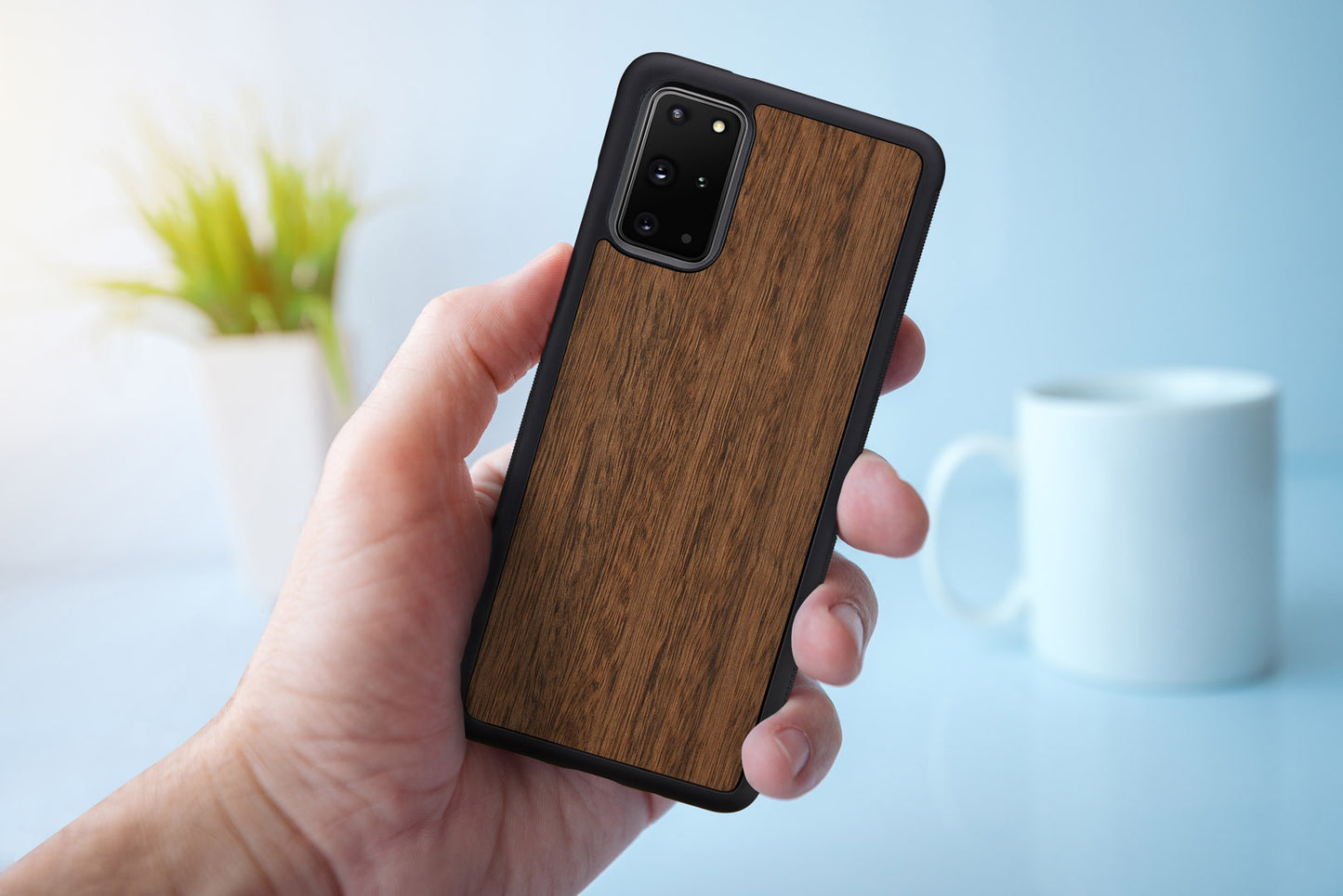 Защитный чехол из дерева и поликарбоната для Galaxy S20+ MAN&amp;WOOD