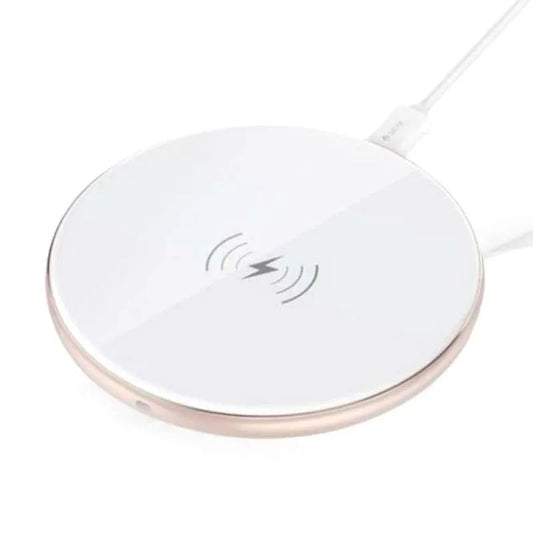 Wireless charger 10W, ultra-slim, white - Devia Comet