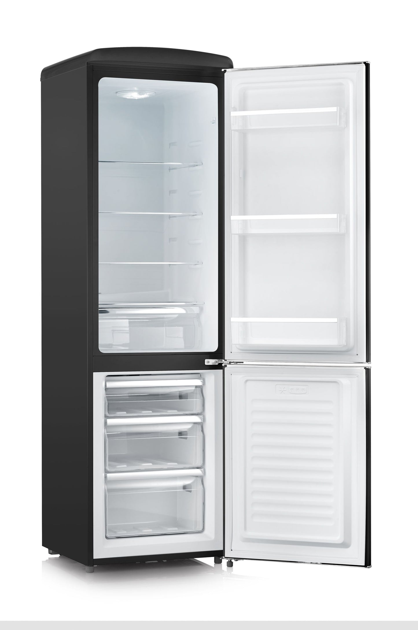 Retro refrigerator with freezer, LED lighting - Severin RKG 8922