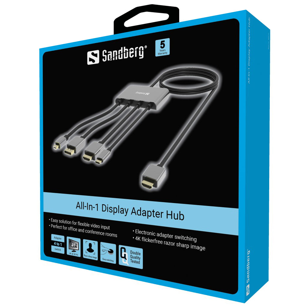 Sandberg 509-21 All-In-1 Display Adapter Hub