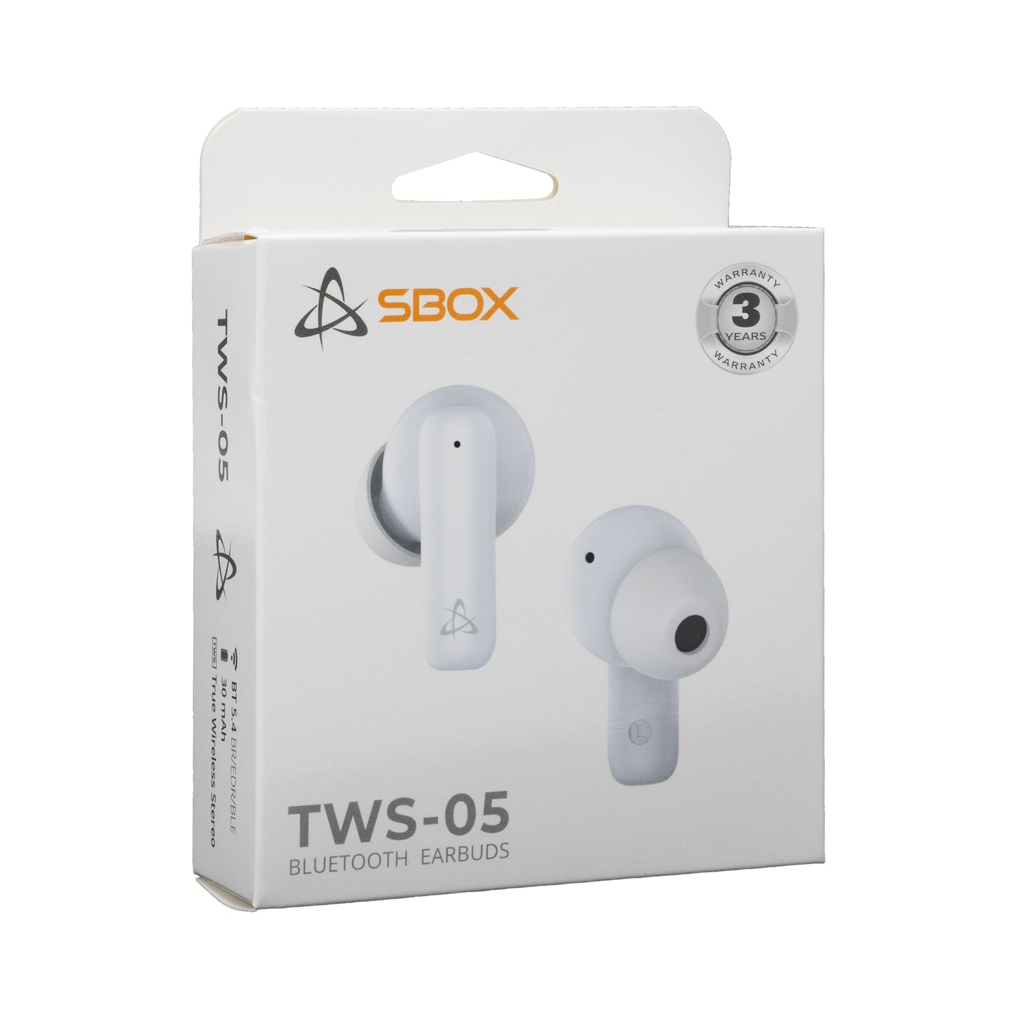 Bluetooth Austiņas. Sbox EB-TWS05 White