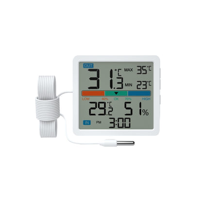 White Multifunctional Thermometer and Hygrometer Manta MTO002W