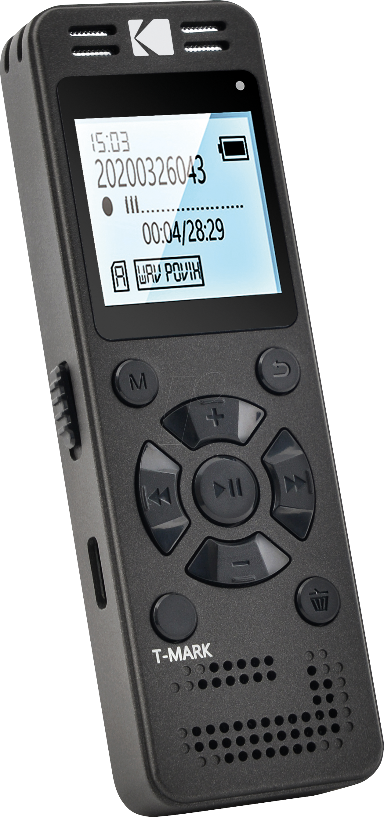 Digital Dictaphone for Mono Recording Kodak VRC350, 8GB Memory