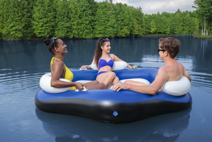 Inflatable island with drink holders Bestway Hydro-Force X3