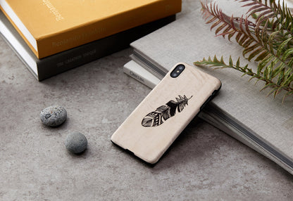 Viedtālruņa vāciņš no dabīga koka iPhone XS Max MAN&WOOD