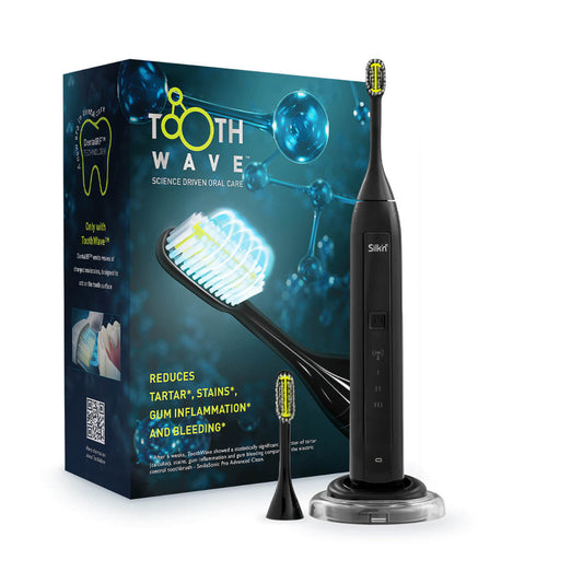 Toothbrush with DentalRF™ technology, Silkn ToothWave Black TW1PE3Z001