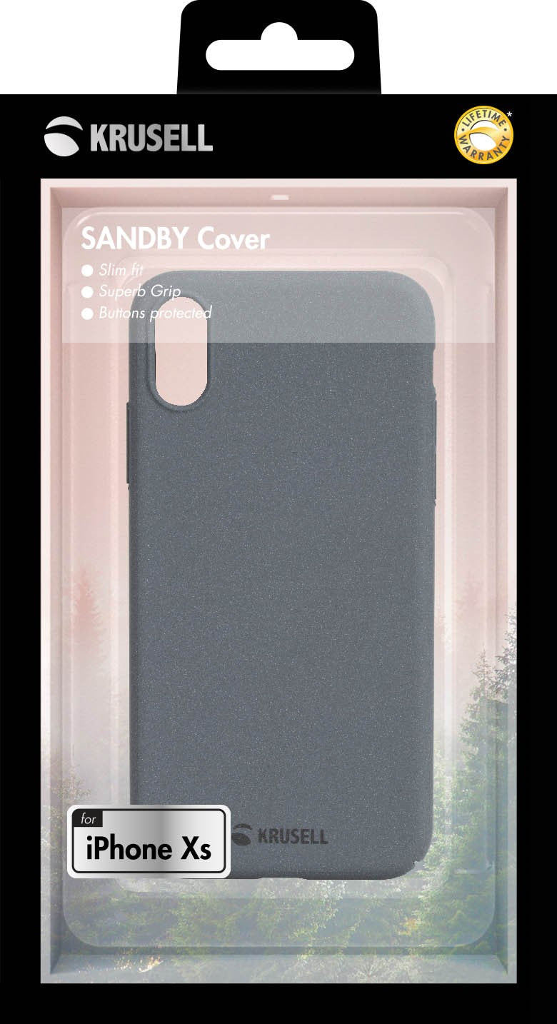 Envelopes Cover iPhone X/XS Gray Krusell Sandby 