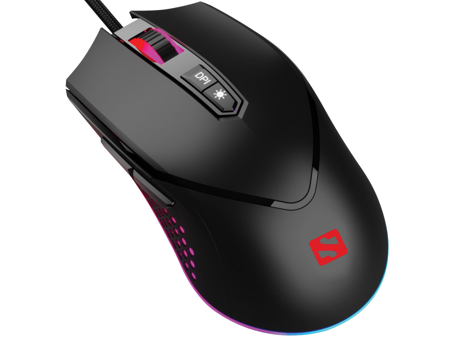 Gaming Mouse with 6400 DPI and 7 Buttons, Sandberg 640-20 Azazinator 