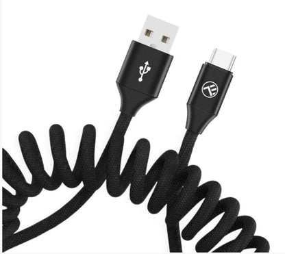 Tellur Data Cable Extendable USB to Type-C 3A 1.8m Black