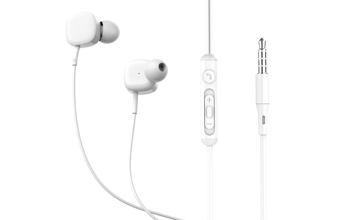 Tellur Basic Sigma Wired In-Ear Headphones, White - Elegant Design and High Quality Sound