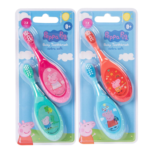 Children's toothbrush set with soft bristles, Peppa Pig 2412