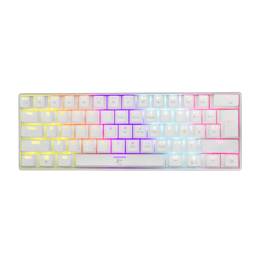 Mechanical keyboard with blue switch, white White Shark Shinobi GK-2022