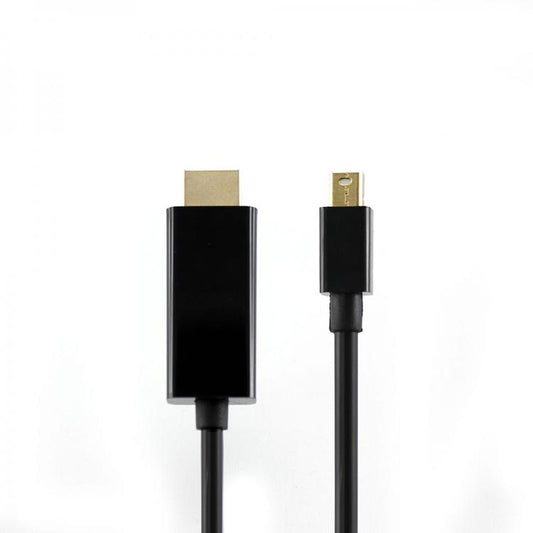 HDMI Mini DP Kabelis 2m, Melns - Sbox HDMI-MINI-DP-2