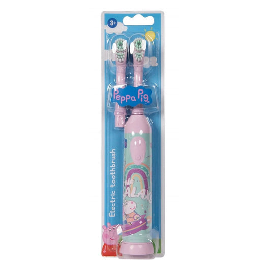 Детская электрическая зубная щетка с мягкой щетиной, Свинка Пеппа Розовая 2184