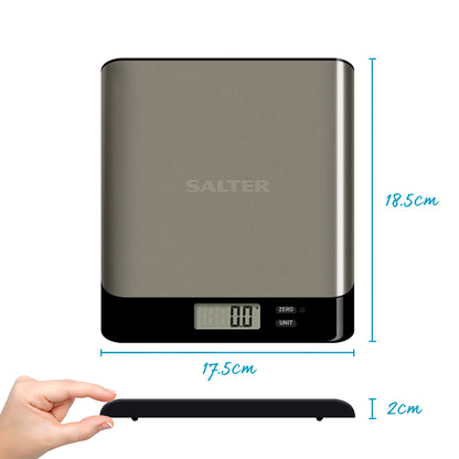 Salter 1052A SSBKDR Arc Pro Stainless Steel Digital Kitchen Scale