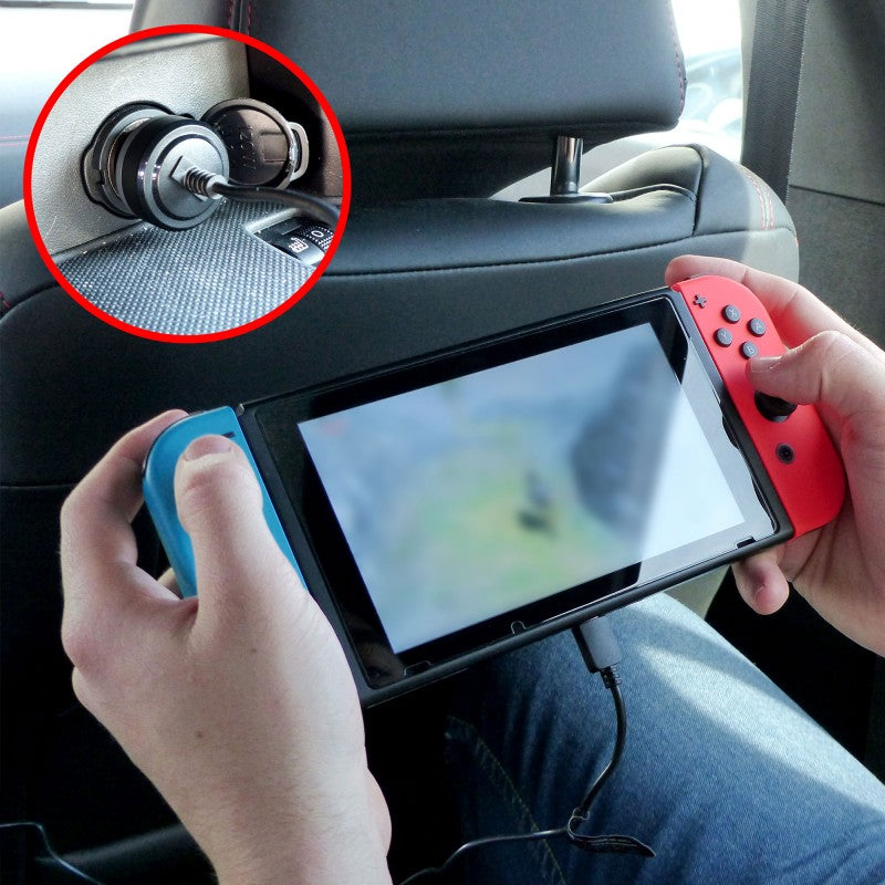 Автомобильное зарядное устройство USB Type-C для быстрой зарядки Nintendo Switch