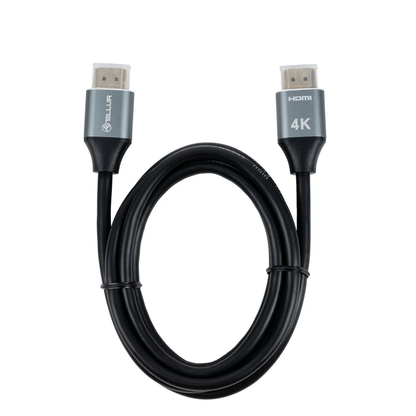 HDMI kabelis 4K 18Gbps ar Ethernet, 3m, zeltīts - Tellur