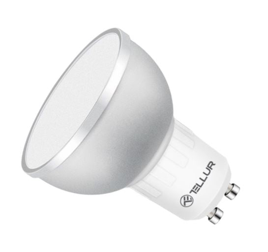 LED Spuldze GU10 5W Dimmējama RGB/Balta/Silta Tellur WiFi