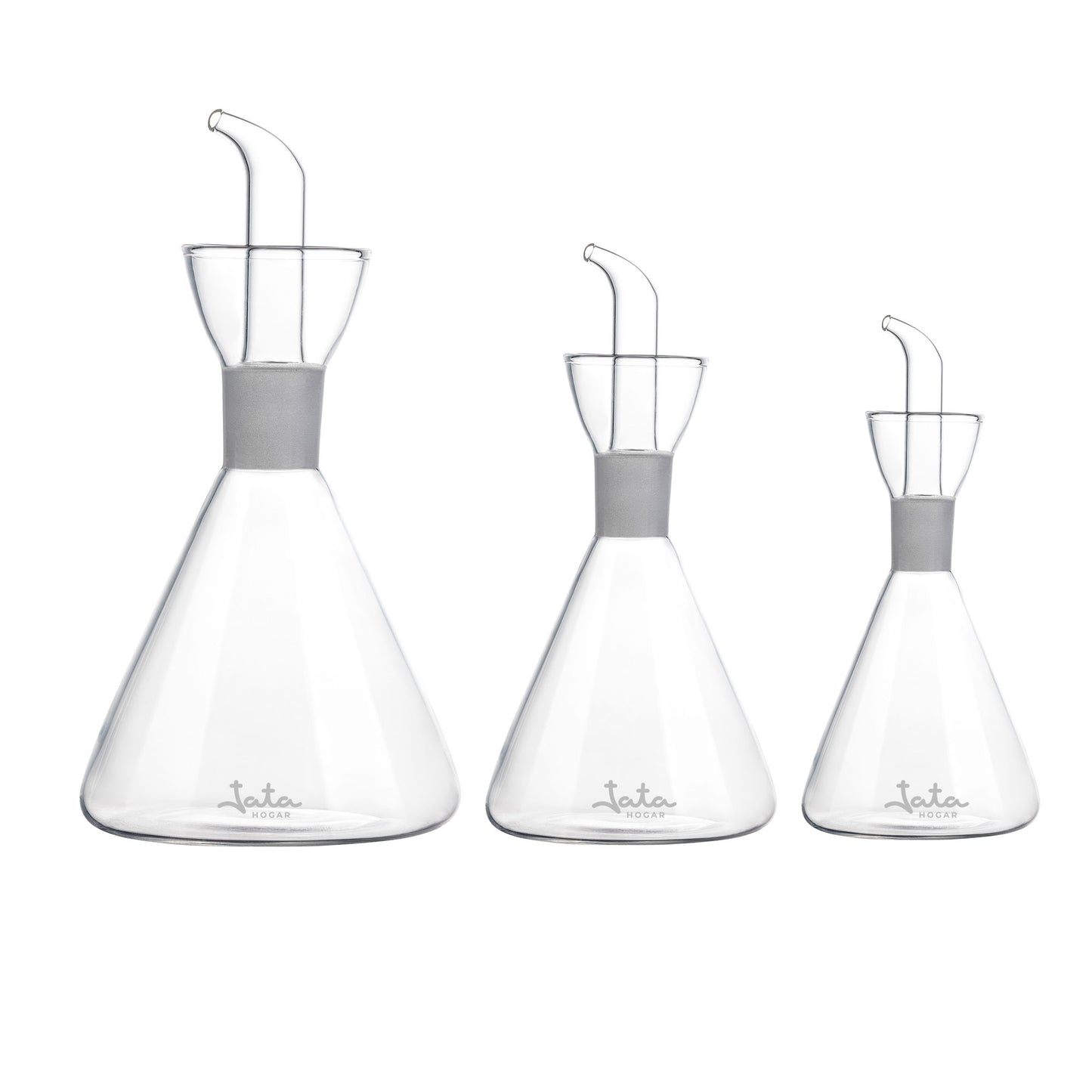 Borosilicate oil bottle with anti-drip system Jata HACC4537