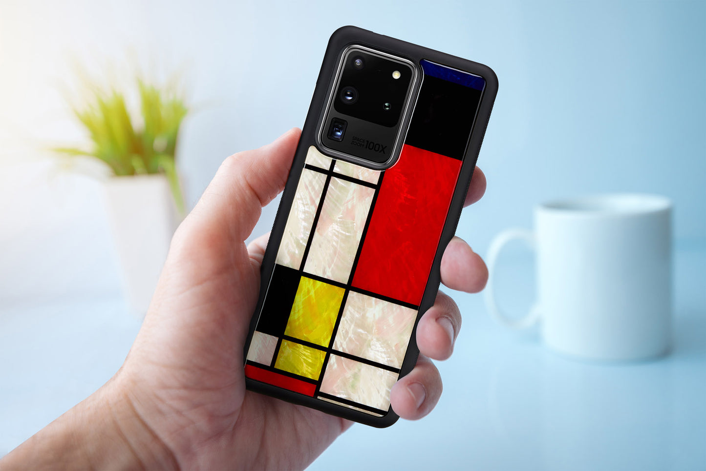 Samsung Galaxy S20 Ultra protective cover black Mondrian