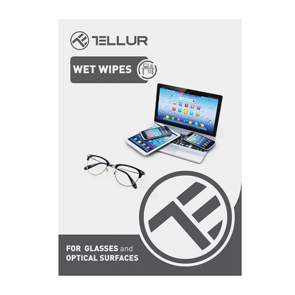 Wet wipes for optical surfaces, 10 pcs, Tellur