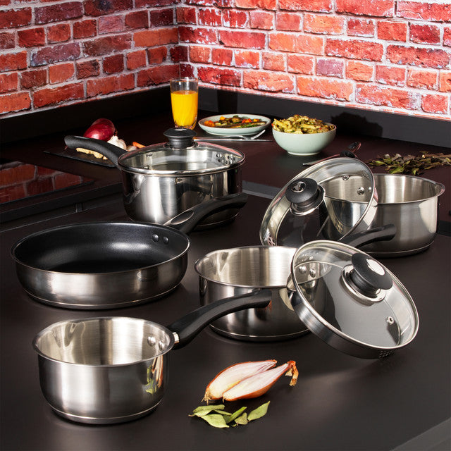 Stainless steel pan 24cm with non-stick coating - Russell Hobbs