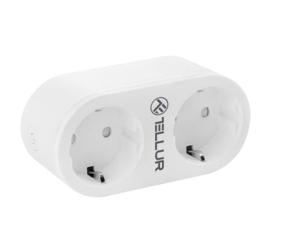 WiFi Double Plug with Energy Monitoring - Tellur