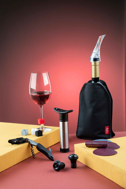 Wine Accessories Set with Vacuum Pump and Corkscrew Jata HVIN2323