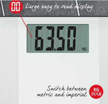 Salter 9009 WH3R Ultimate Accuracy Electronic Bathroom Scales white