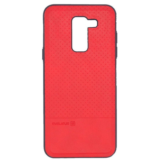 TPU cover with metal plate, red - Evelatus Samsung A6 Plus 2018