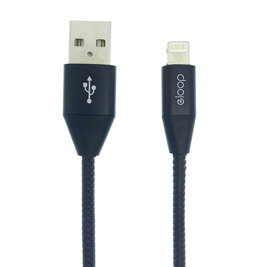 USB uzlādes kabelis 2.1A 1.2m melns Orsen S31