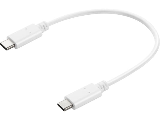 USB-C uz USB-C uzlādes kabelis 0,2m balts Sandberg 136-30