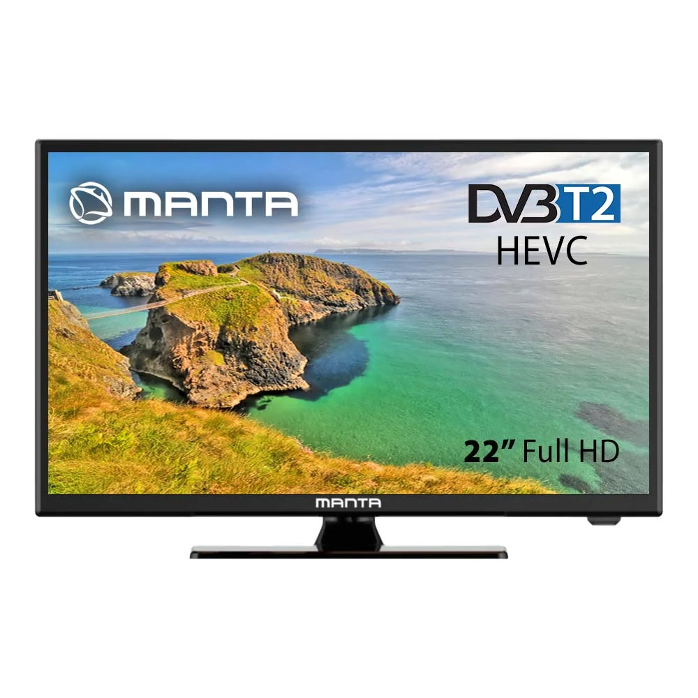 LCD televizors 22" FHD ar HDR, USB ierakstīšanu - Manta 22LFN123D