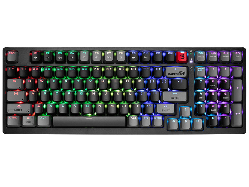 Kompakta mehāniskā tastatūra ar RGB - A4Tech Bloody S98