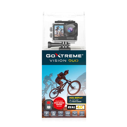 Action camera with 4K video and dual display - GoXtreme Vision Duo 20161