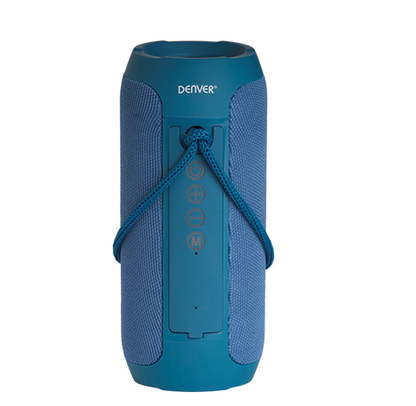 Bluetooth speaker with FM radio and AUX, 1200mAh - Denver BTS-110 Blue